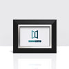 Matrix Range Black With Silver Edge Photo Picture Poster Frames, Large Square Small sizes, Hang or stand in Landscape or Portrait - Framesplus.co.uk