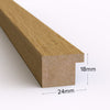 Sleek Range Oak Picture Photo Poster Frame with White Mount - Framesplus.co.uk