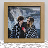 Black White Oak Photo Frame for 10x10 Inches (25.4 x 25.4 cm) Picture Photo, Stand or Hang on wall - Framesplus.co.uk