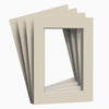 Ivory Matt Mount Pack of 24 mounts for Picture Photo Frames Large Square all Sizes - Framesplus.co.uk