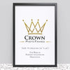 Crown Black White Oak Photo Frame for 91.5 x 61 cm (36x24 Inches) Picture Photo Poster, Hang on wall in both Landscape and Portrait - Framesplus.co.uk