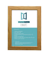 Black White Oak Photo Frame for 12x10 Inches (30.5 x 25.4 cm) Picture Photo Certificate, Stand or Hang on wall - Framesplus.co.uk