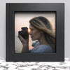 Black White Oak Photo Frame for 6x6 Inches (15.2 x 15.2 cm) Picture Photo, Stand or Hang on wall - Framesplus.co.uk