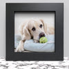 Black White Oak Photo Frame for 6x6 Inches (15.2 x 15.2 cm) Picture Photo, Stand or Hang on wall - Framesplus.co.uk