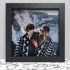 Black White Oak Photo Frame for 10x10 Inches (25.4 x 25.4 cm) Picture Photo, Stand or Hang on wall - Framesplus.co.uk