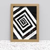 Black White Oak Photo Frame for A3 29.7 x 42 cm (11.69x16.53 Inches) Picture Photo Poster Certificate, Hang on wall - Framesplus.co.uk