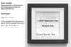 Box Range Black 25mm Deep Picture Display Frame with 1