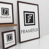 FrameFlix Mahogany Photo Picture Poster Frames Large Square Small A1 A2 A3 A4 A5 - Framesplus.co.uk