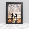 Black White Oak Photo Frame for A3 29.7 x 42 cm (11.69x16.53 Inches) Picture Photo Poster Certificate, Hang on wall - Framesplus.co.uk