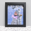 Black White Oak Photo Frame for 10x8 Inches (25.4 x 20.3 cm) Picture Photo Poster, Stand or Hang on wall - Framesplus.co.uk