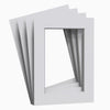 White Matt Mount Pack of 24 mounts for Picture Photo Frames Large Square all Sizes - Framesplus.co.uk