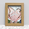 Black White Oak Photo Frame for 8x6 Inches (20.3 x 15.2 cm) Picture Photo, Stand or Hang - Framesplus.co.uk