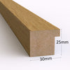 Blok Range Oak Picture Photo Poster Frame with White Mount - Framesplus.co.uk