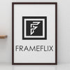 FrameFlix Mahogany Photo Picture Poster Frames Large Square Small A1 A2 A3 A4 A5 - Framesplus.co.uk