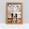 Black White Oak Photo Frame for A3 29.7 x 42 cm (11.69x16.53 Inches) Picture Photo Poster Certificate, Hang on wall - Framesplus.co.uk