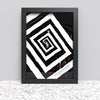 Black White Oak Photo Frame for A3 29.7 x 42 cm (11.69x16.53 Inches) Picture Photo Poster Certificate, Hang on wall - Framesplus.co.uk