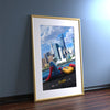 Minimo Range Gold Picture Photo Poster Frame with White Mount - Framesplus.co.uk