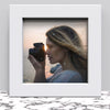 Black White Oak Photo Frame for 6x6 Inches (15.2 x 15.2 cm) Picture Photo, Stand or Hang on wall - Framesplus.co.uk