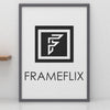 FrameFlix Dark Grey Photo Picture Poster Frames Large Square Small A1 A2 A3 A4 - Framesplus.co.uk