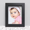 Black White Oak Photo Frame for 8x6 Inches (20.3 x 15.2 cm) Picture Photo, Stand or Hang - Framesplus.co.uk