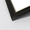 Cornwall Range Black With Gold Edge Photo Picture Poster Frames, Large Square Small sizes, Hang or stand in Landscape or Portrait - Framesplus.co.uk