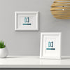 Minimo Range White Picture Photo Poster Frame with White Mount - Framesplus.co.uk