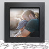 Black White Oak Photo Frame for 7x7 Inches (17.8 x 17.8 cm) Picture Photo, Stand or Hang on wall - Framesplus.co.uk