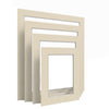 Ivory Matt Mount Pack of 12 mounts for Picture Photo Frames Large Square all Sizes - Framesplus.co.uk