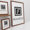 FrameFlix Dark Teak Photo Picture Poster Frames Large Square Small A1 A2 A3 A4 - Framesplus.co.uk