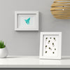 Blok Range White Picture Photo Poster Frame with White Mount - Framesplus.co.uk