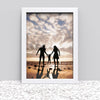 Black White Oak Photo Frame for A3 29.7 x 42 cm (11.69x16.53 Inches) Picture Photo Poster Certificate, Hang on wall - Framesplus.co.uk